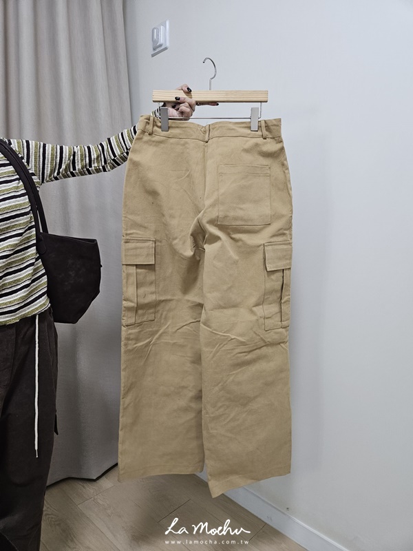 後口袋抽繩工作褲